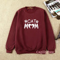Bild in Galerie-Betrachter laden, Katzenmama - Stolz - Pullover Für Katzenliebhaber in Verschiedenen Farben - CagillyPaw e.U.