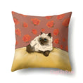 Bild in Galerie-Betrachter laden, Schnurriger Kissenbezug Mit Süßen Katzenmotiven 45x45 cm - CagillyPaw e.U.