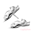 Bild in Galerie-Betrachter laden, Silberne Samtpfoten - Kollektion: Eleganter Katzenform - Schmuck - CagillyPaw e.U.