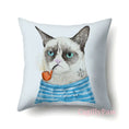 Bild in Galerie-Betrachter laden, Schnurriger Kissenbezug Mit Süßen Katzenmotiven 45x45 cm - CagillyPaw e.U.