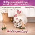 Bild in Galerie-Betrachter laden, FederMinz Spielball – Katzenminze - Spielzeug mit Federn - CagillyPaw e.U.