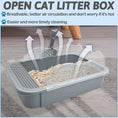 Bild in Galerie-Betrachter laden, Katzenklo Mit Hohen Seiten Und Gittergang Kaufen – Sauberkeit & Komfort Für Ihre Katze - CagillyPaw e.U.