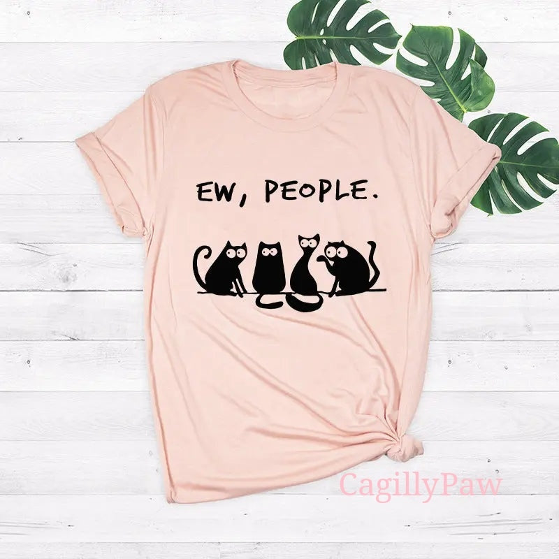 Katzen-Komplott: "Eeew, Menschen"-Shirt Product vendor