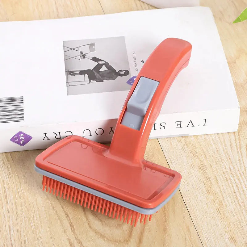 Selbstreinigender Katzenkamm mit Schiebe-Knopf – Lose Haare einfach entfernen Product vendor