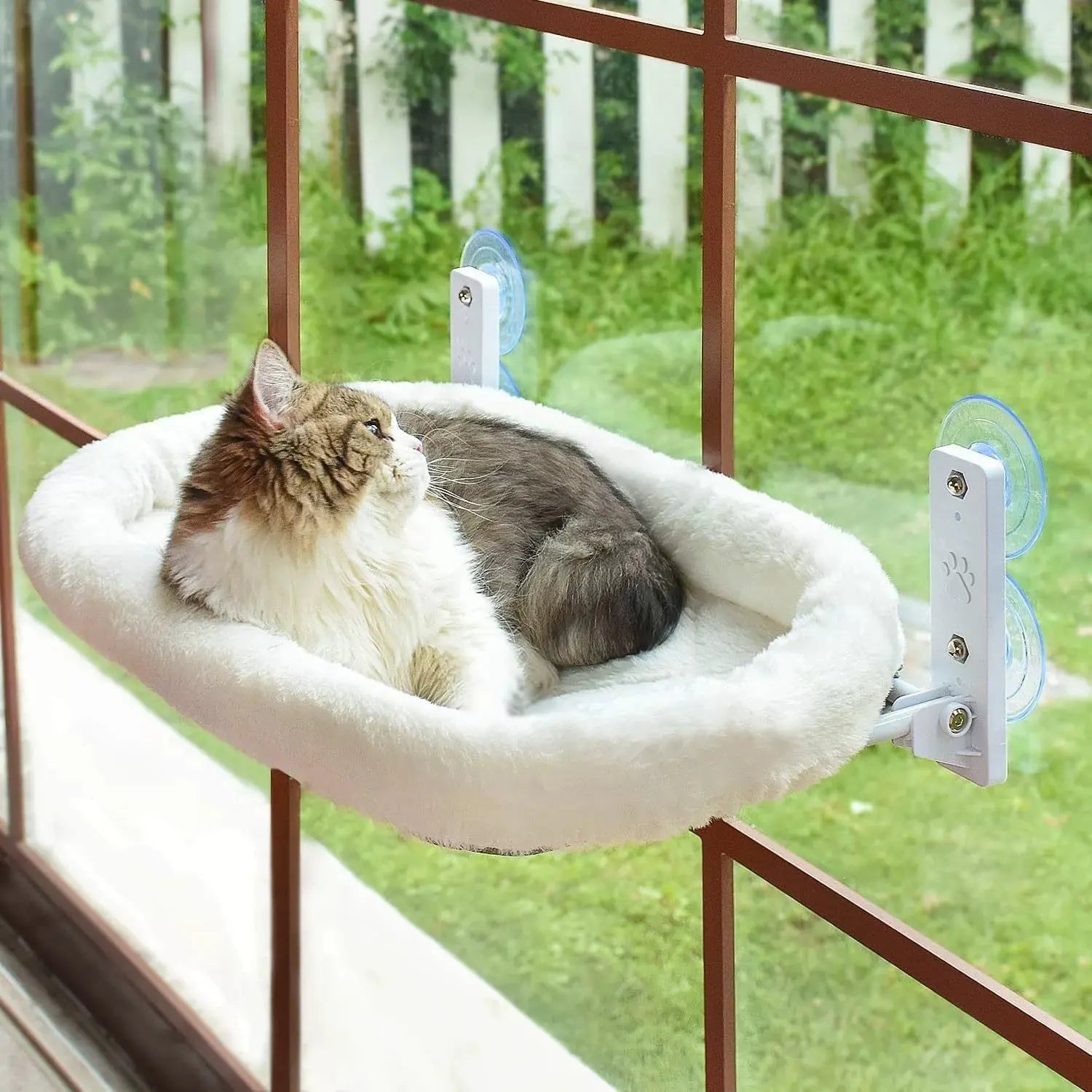 Fenster Hängematte Für Katzen Weiches Katzenbett Mit Saugnäpfen Und Edelstahlrahmen Product vendor