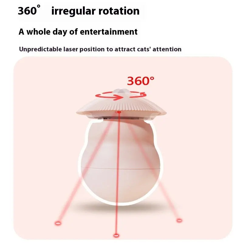 Intelligentes Laser-Katzenspielzeug in Pilzform – Elektrisch & Selbstschaukelnd Product vendor