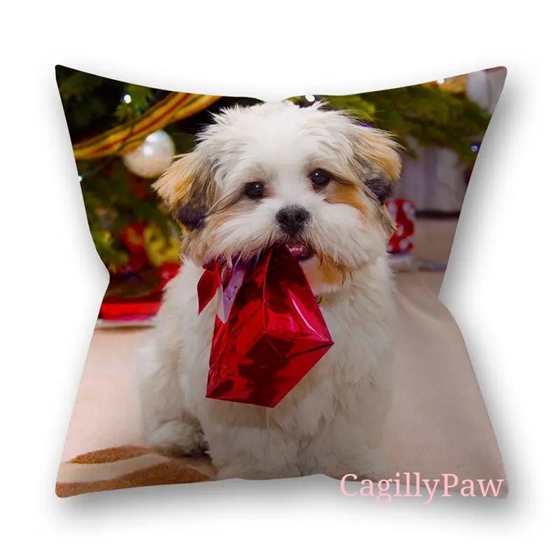 Pelziger Weihnachtsbezug Für Katzen Und Hunde Mit Stil - CagillyPaw e.U.