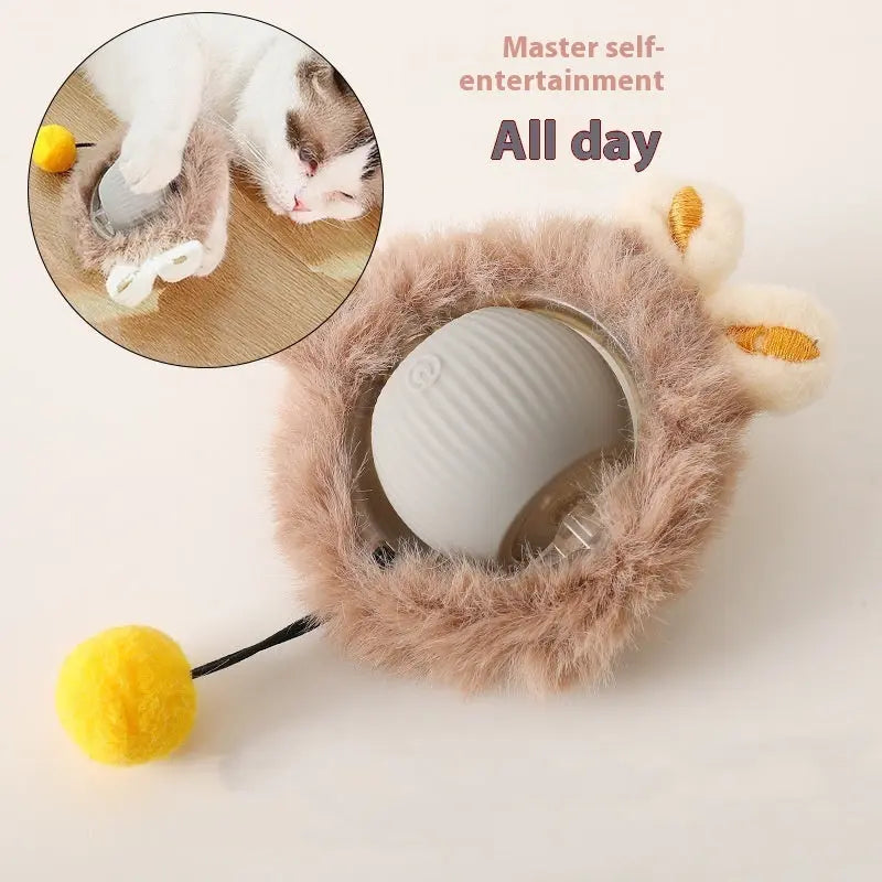 Selbstrollender Katzen-Spielball – Interaktives Spielzeug Product vendor