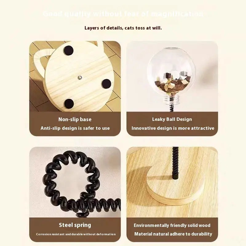 Holz-Katzenspielzeug mit Futterspender Product vendor