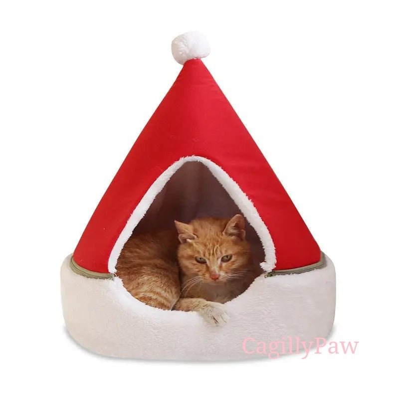 Weihnachtsfell - Haus für Katzen und Hunde im Festlichen Design - CagillyPaw e.U.