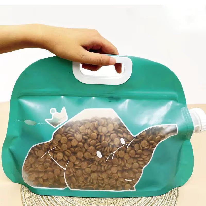 Katzen Futterbehälter luftdicht – Tragbarer Futterspender in 3 Größen - CagillyPaw e.U.