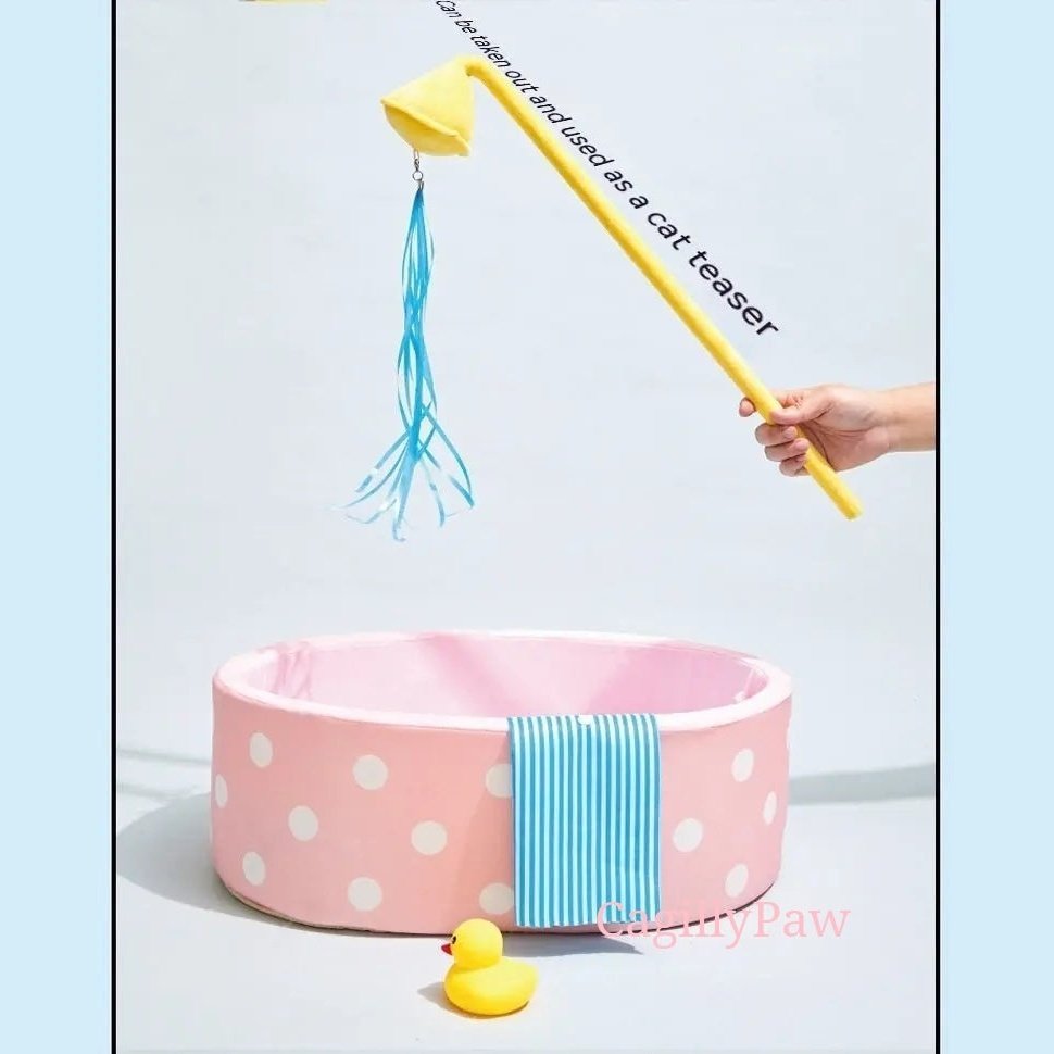 Katzen-Plüsch Badewanne-Set Product vendor