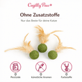 Bild in Galerie-Betrachter laden, FederMinz Spielball – Katzenminze - Spielzeug mit Federn - CagillyPaw e.U.
