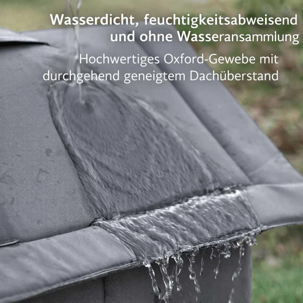 Outdoor - Katzenhaus isoliert & wasserdicht – Winterfestes Katzenhaus mit Standfüßen - CagillyPaw e.U.