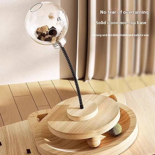 Holz-Katzenspielzeug mit Futterspender Product vendor