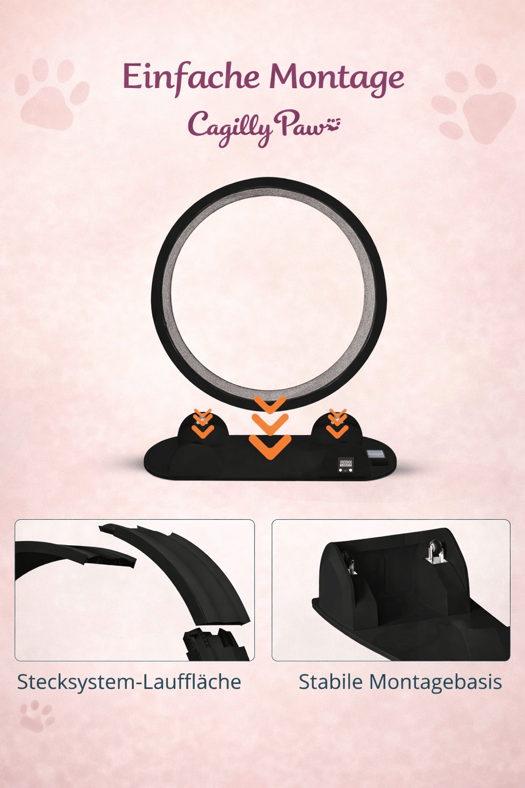 CagillyPaw® Premium Katzenlaufrad aus ABS – Leise, Stabil & Gelenkschonend - CagillyPaw e.U.