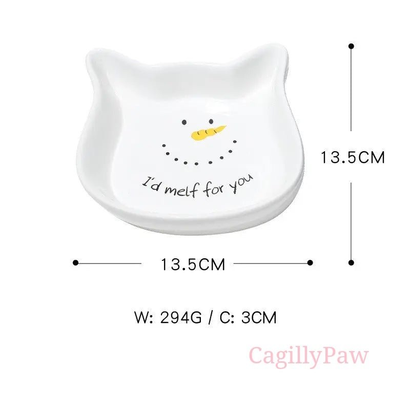 Festtags - Keramik - Napf Für Katzen In Festlichen Designs - CagillyPaw e.U.