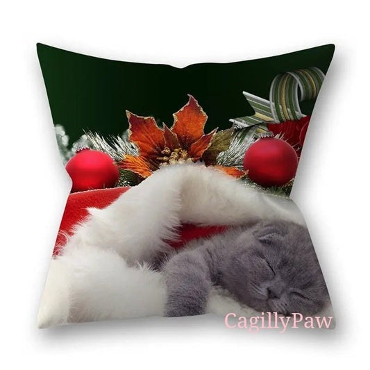 Pelziger Weihnachtsbezug Für Katzen Und Hunde Mit Stil - CagillyPaw e.U.