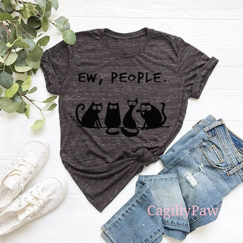 Katzen-Komplott: "Eeew, Menschen"-Shirt Product vendor