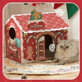 Bild in Galerie-Betrachter laden, Weihnachtliches Karton - Katzenhaus für Gemütliche Stunden - CagillyPaw e.U.
