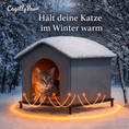 Bild in Galerie-Betrachter laden, Outdoor - Katzenhaus isoliert & wasserdicht – Winterfestes Katzenhaus mit Standfüßen - CagillyPaw e.U.
