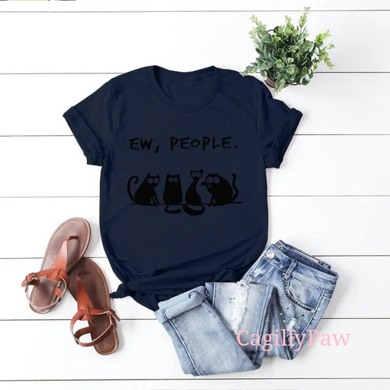 Katzen-Komplott: "Eeew, Menschen"-Shirt Product vendor