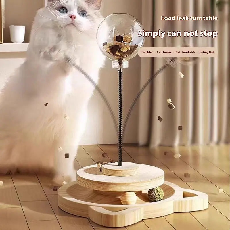 Holz-Katzenspielzeug mit Futterspender Product vendor