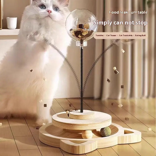 Holz-Katzenspielzeug mit Futterspender Product vendor