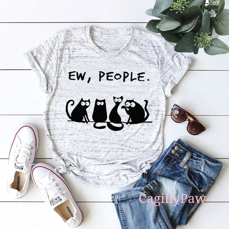 Katzen-Komplott: "Eeew, Menschen"-Shirt Product vendor