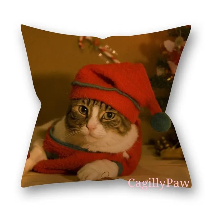 Pelziger Weihnachtsbezug Für Katzen Und Hunde Mit Stil - CagillyPaw e.U.