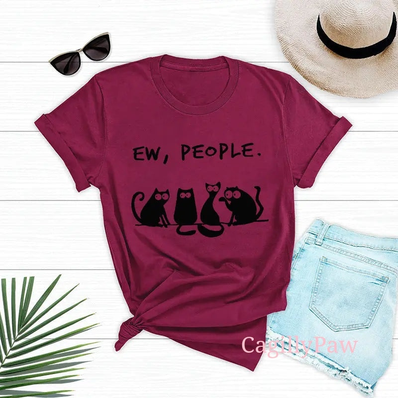 Katzen-Komplott: "Eeew, Menschen"-Shirt Product vendor