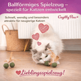 Bild in Galerie-Betrachter laden, FederMinz Spielball – Katzenminze - Spielzeug mit Federn - CagillyPaw e.U.
