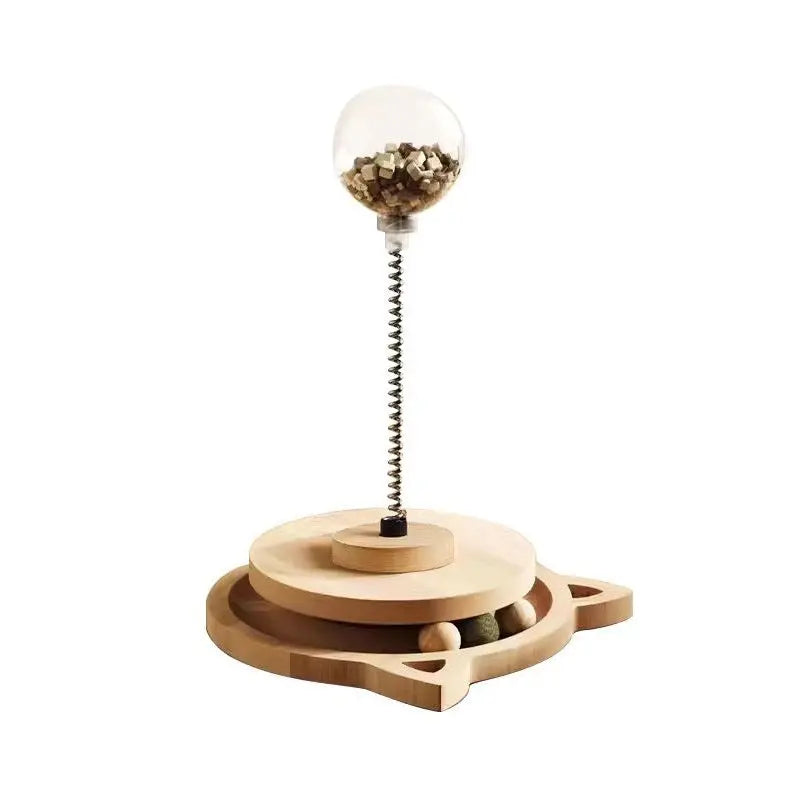 Holz-Katzenspielzeug mit Futterspender Product vendor