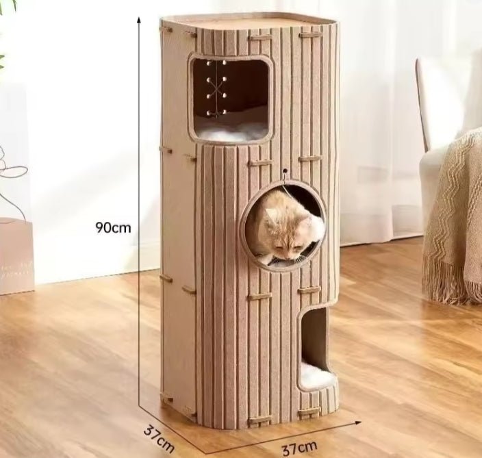 Kratzhaus aus Premium - Filz - CagillyPaw e.U.