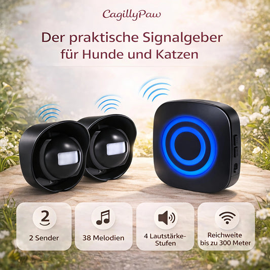 Naturecho - Drahtlose Haustier - Klingel für Haustiere und Gärten - CagillyPaw e.U.