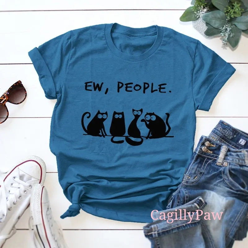 Katzen-Komplott: "Eeew, Menschen"-Shirt Product vendor