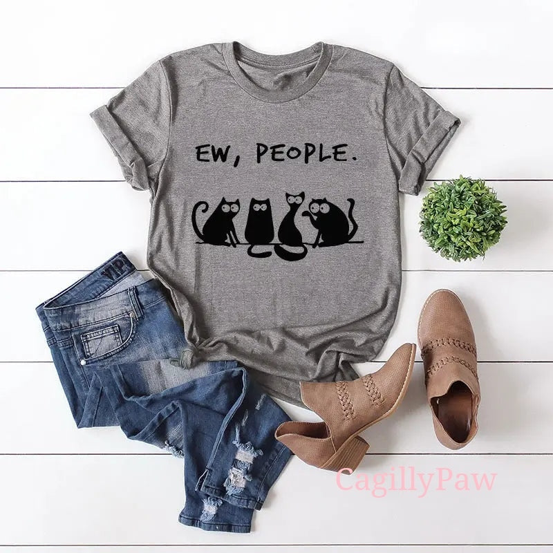 Katzen-Komplott: "Eeew, Menschen"-Shirt Product vendor