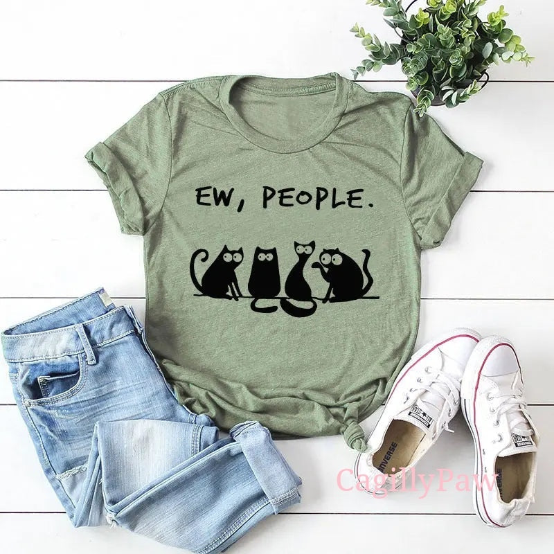 Katzen-Komplott: "Eeew, Menschen"-Shirt Product vendor