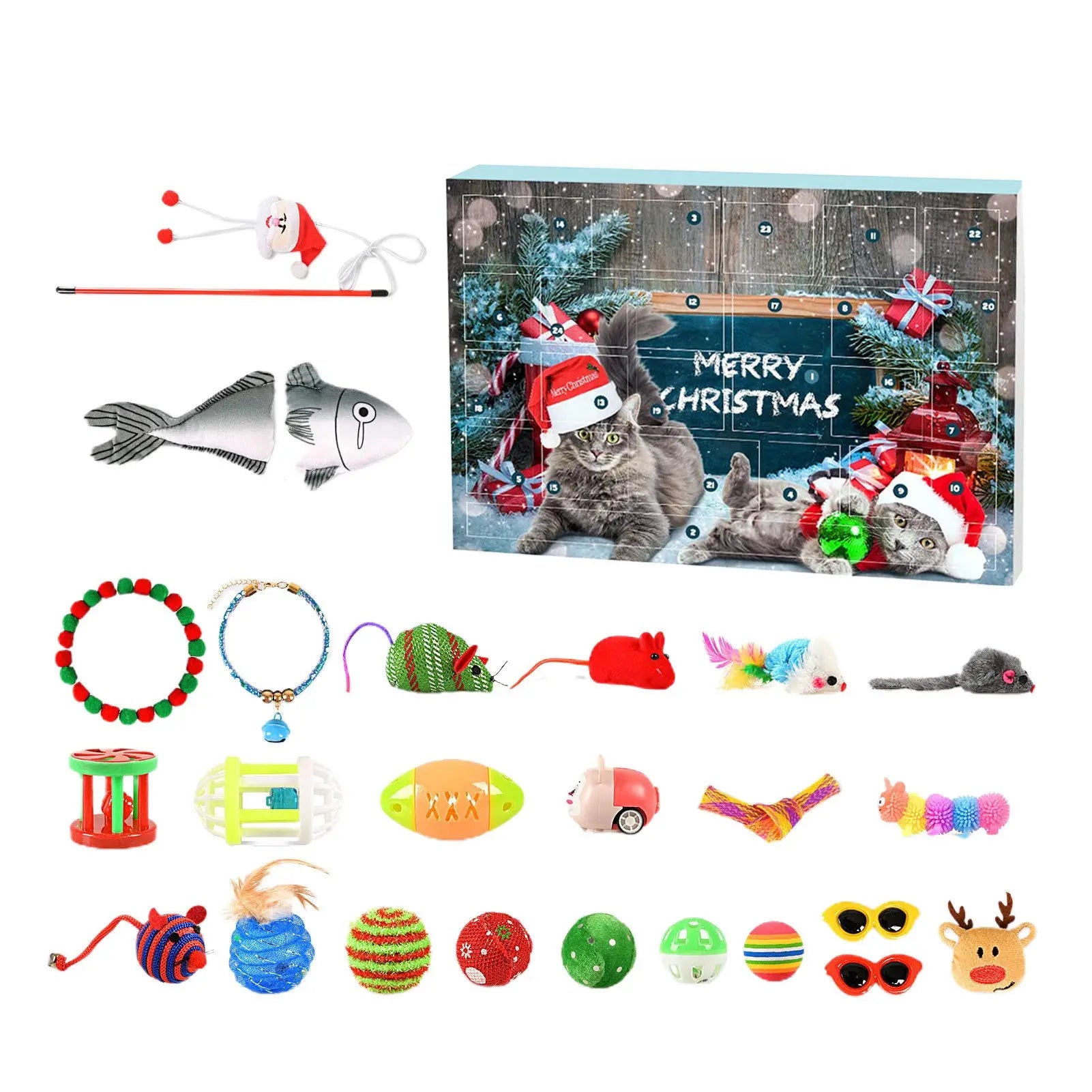 Katzen - Advents Kalender Weihnachten 2024 Für Spielspaß Zuhause - CagillyPaw e.U.