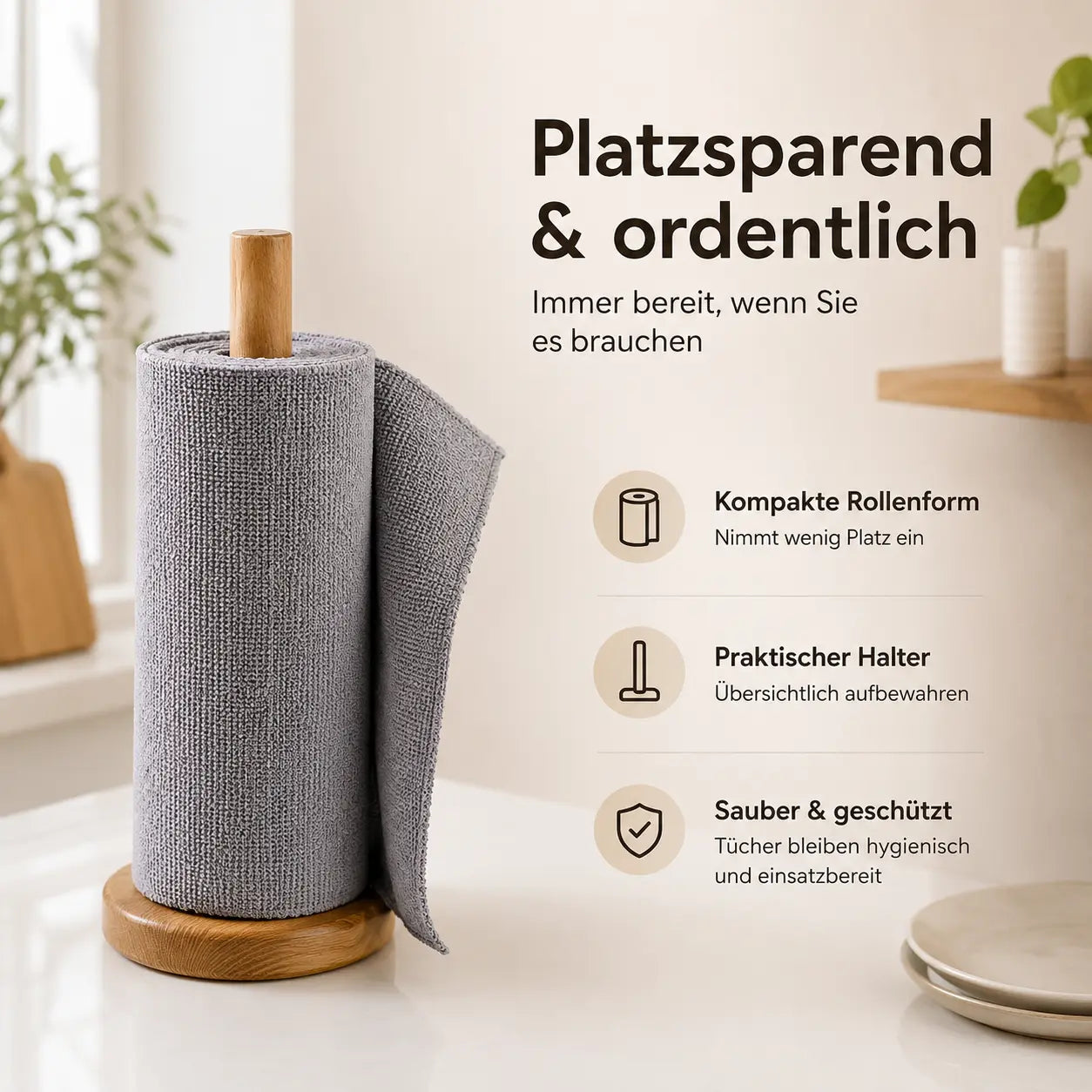 Kitchen Cleaning Lazy Rag, Tear-Off Roll-Type Disposable Cleaning Cloth, Cross-Border Housekeeping Cleaning Special Absorbent Towel CagillyPaw e.U.