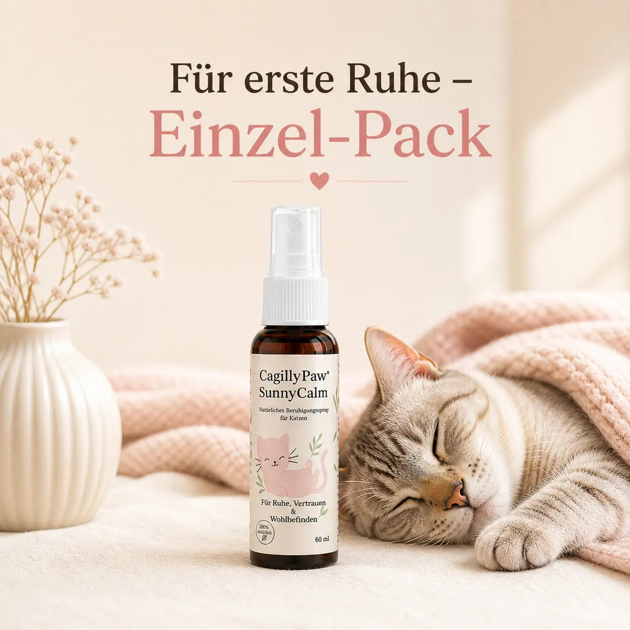 CagillyPaw® SunnyCalm – Natürliches Beruhigungsspray für Katzen cagillypaw.myshopify.com
