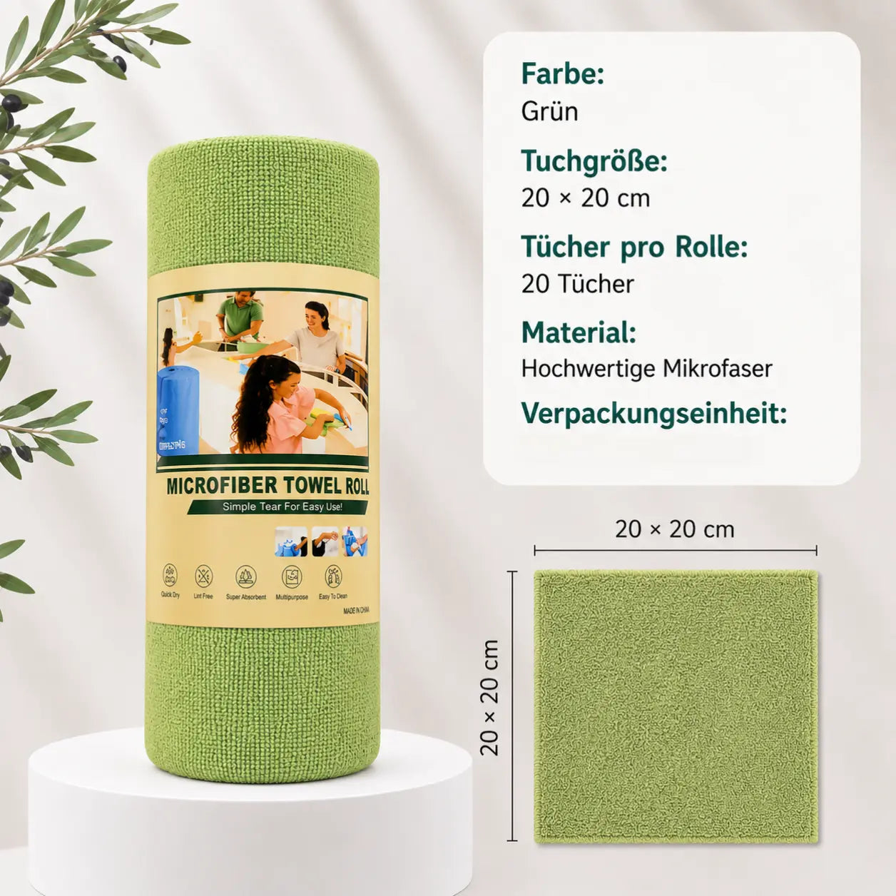 Kitchen Cleaning Lazy Rag, Tear-Off Roll-Type Disposable Cleaning Cloth, Cross-Border Housekeeping Cleaning Special Absorbent Towel CagillyPaw e.U.