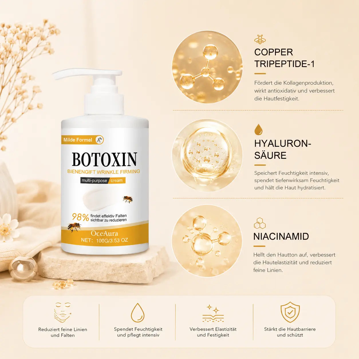 BOTOXIN® – Faltenreduzierende Gesichtscreme mit Bienengift für Katzenmamas CagillyPaw e.U.
