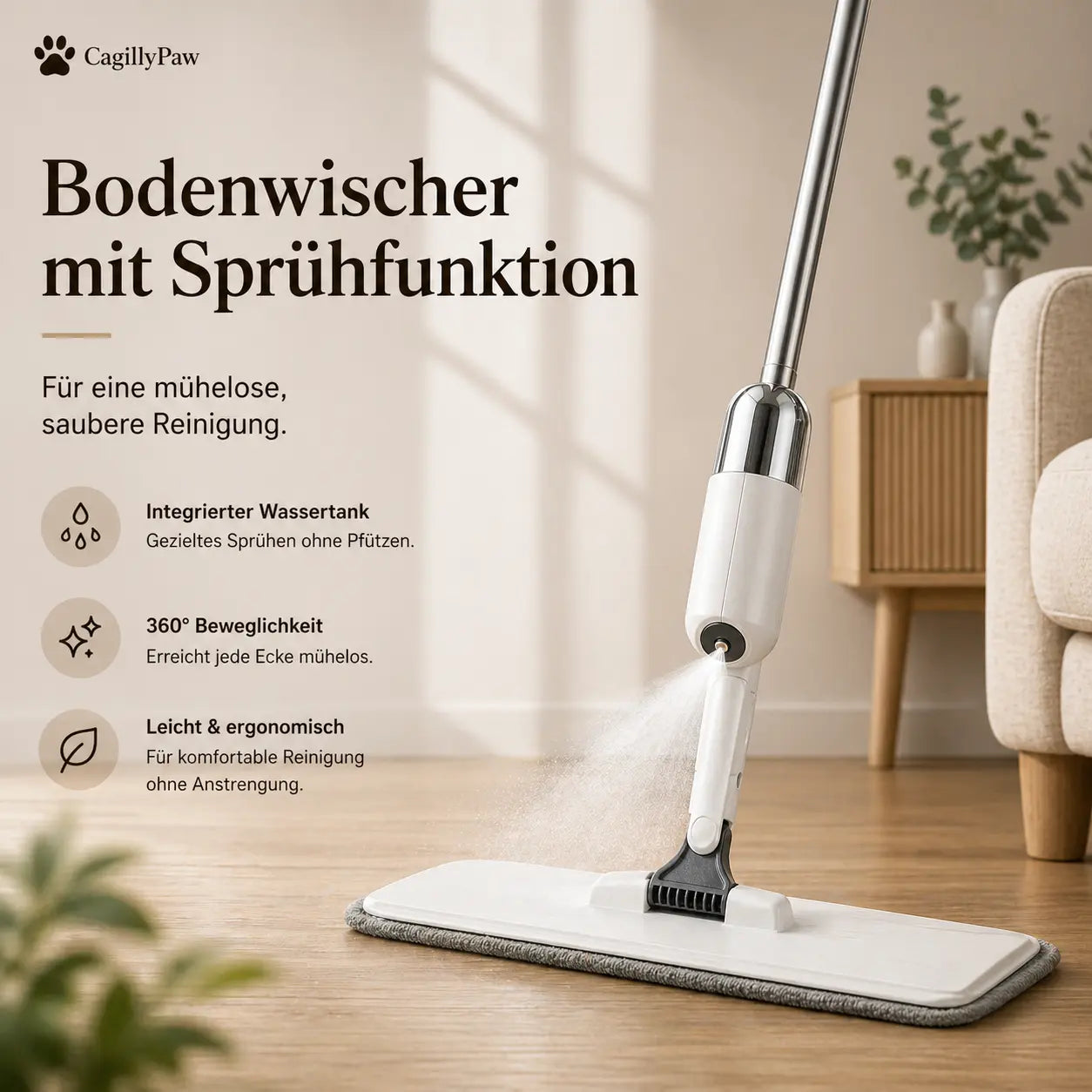 Bodenwischer Mit Sprühfunktion Kaufen – Effiziente Reinigung - CagillyPaw e.U.
