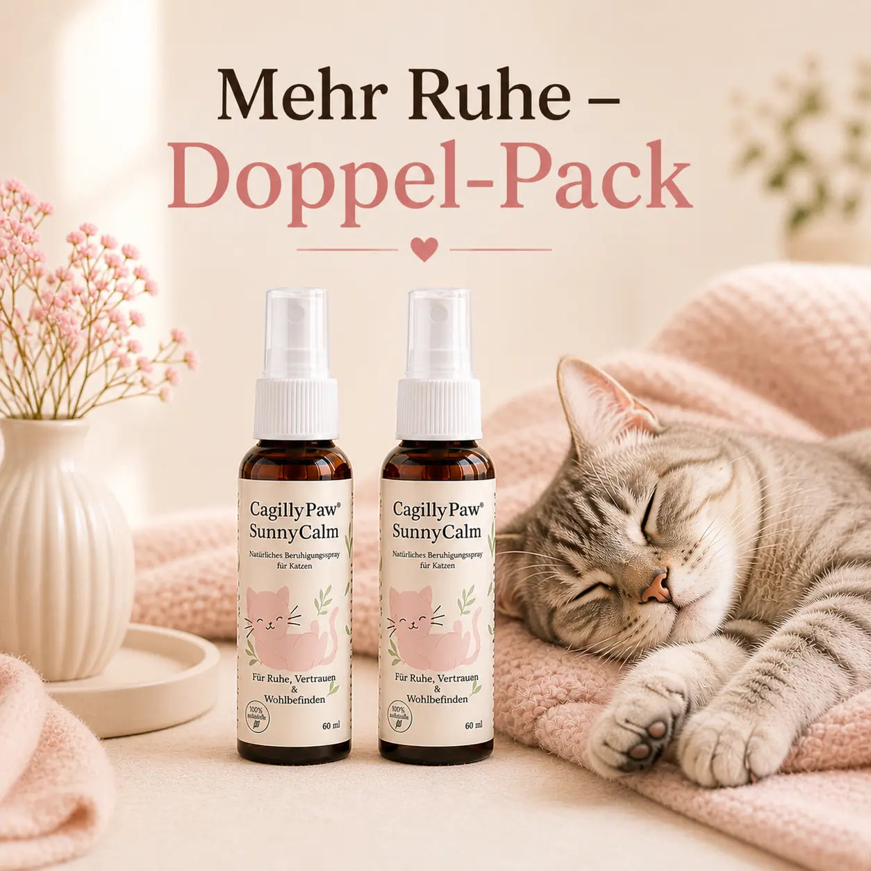 CagillyPaw® SunnyCalm – Natürliches Beruhigungsspray für Katzen cagillypaw.myshopify.com