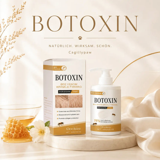 BOTOXIN® – Faltenreduzierende Gesichtscreme mit Bienengift für Katzenmamas CagillyPaw e.U.