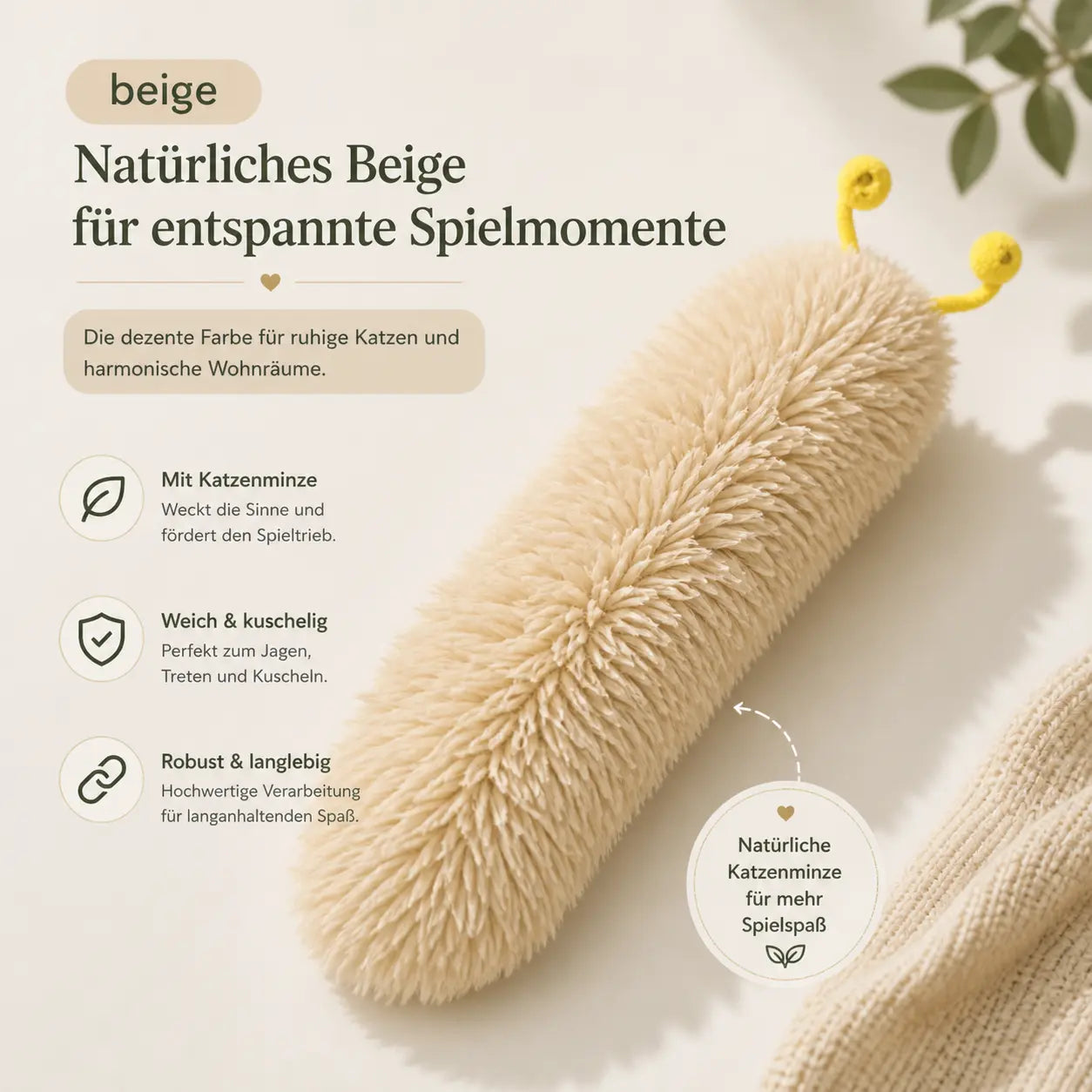 Flauschige Katzen-Minz-Raupe kaufen – Spielspaß für Ihre Katze CagillyPaw e.U.