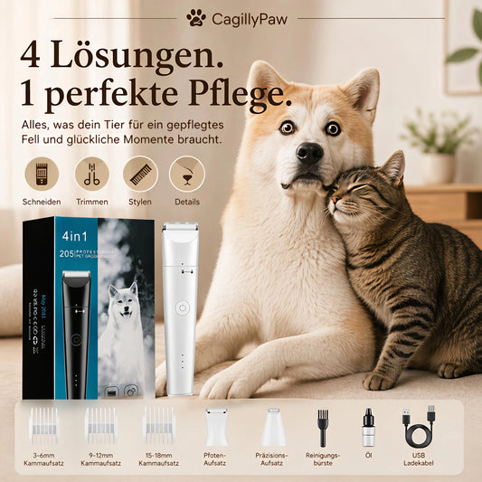 Professionelles 4-in-1 Haustier-Rasier-Set kaufen – Sanfte Pflege für Hund & Katze Product vendor