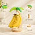 Bild in Galerie-Betrachter laden, Cross-border New Wooden Banana Rack Household Storage Rack Living Room Fruit Storage Rack Artificial Leaf Fruit Vertical Rack CagillyPaw e.U.
