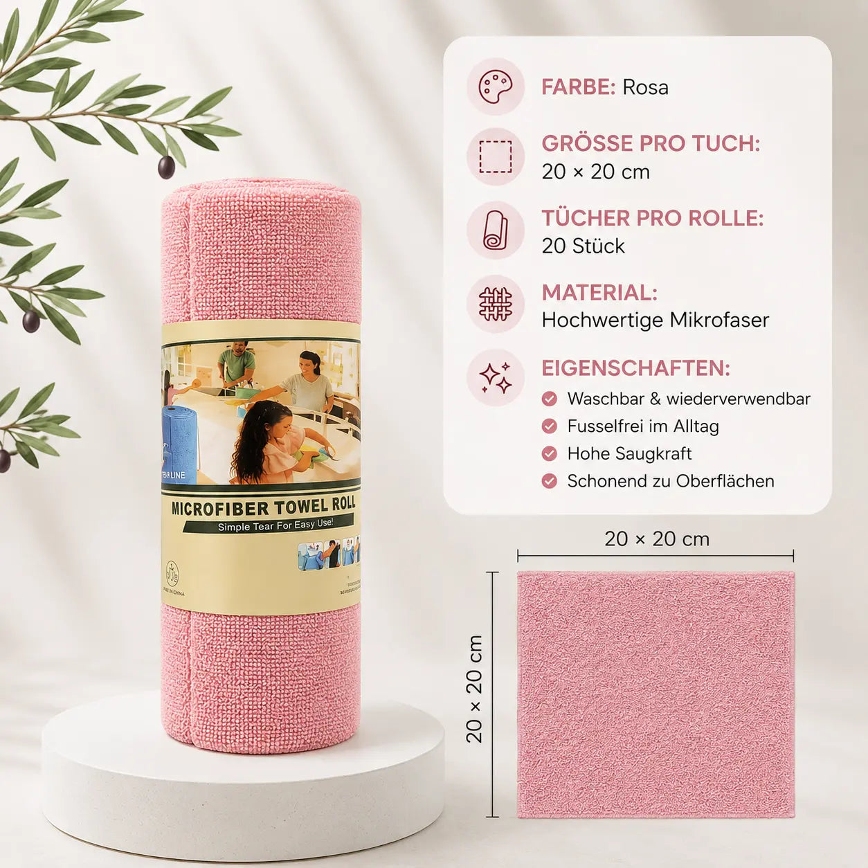 Kitchen Cleaning Lazy Rag, Tear-Off Roll-Type Disposable Cleaning Cloth, Cross-Border Housekeeping Cleaning Special Absorbent Towel CagillyPaw e.U.